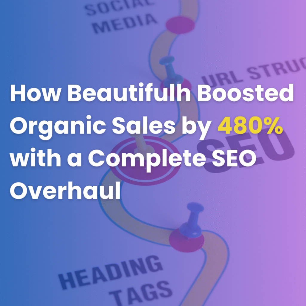 How Beautifulh Boosted Organic Sales by 480% with a Complete SEO Overhaul